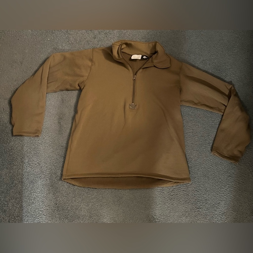 Combat tested brand brown microfiber jacket size large